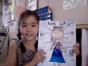 Alona and her poster